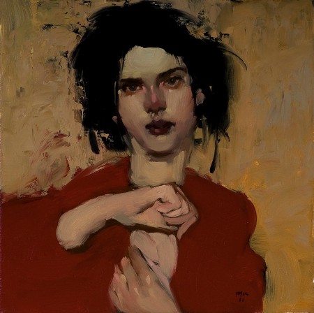 Portrait, huile de Milt Kobayashi