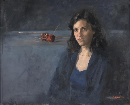 François Legrand, huile sur bois.